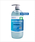 888 Advanced Hand Sanitizer - 1 Litre Pump Top Bottle (12 Pack)